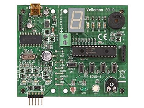 Velleman USB PIC Programmer & Tutor Board EDU10.